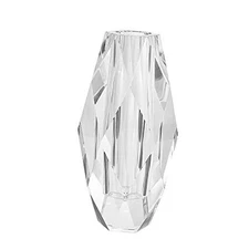  Crystal Vase for Flowers 12", Multi-Faceted Design Vase Christmas Decorations 