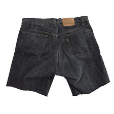 Levi's Cut Off Shorts Mens 38 Black Vintage 40505 Husky 505 7" Inseam Vintage