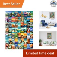 1000 Piece National Park Puzzle 27.56 x 19.69 in Landscape Cardboard