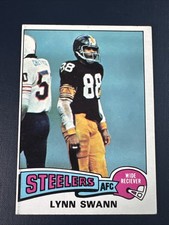 Topps 1975 Lynn Swann Rookie Pittsburgh Steelers #282 Football Card. rookie card picture