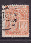 VICTORIA RARE 1891 1/6d Orange QV STAMP DUTY FINE USED SG 323 (RL25)