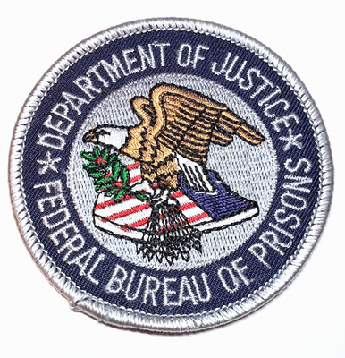 Bureau of Prisons Old 3'' Logo Patch -  FREE Tracked US Shipping !