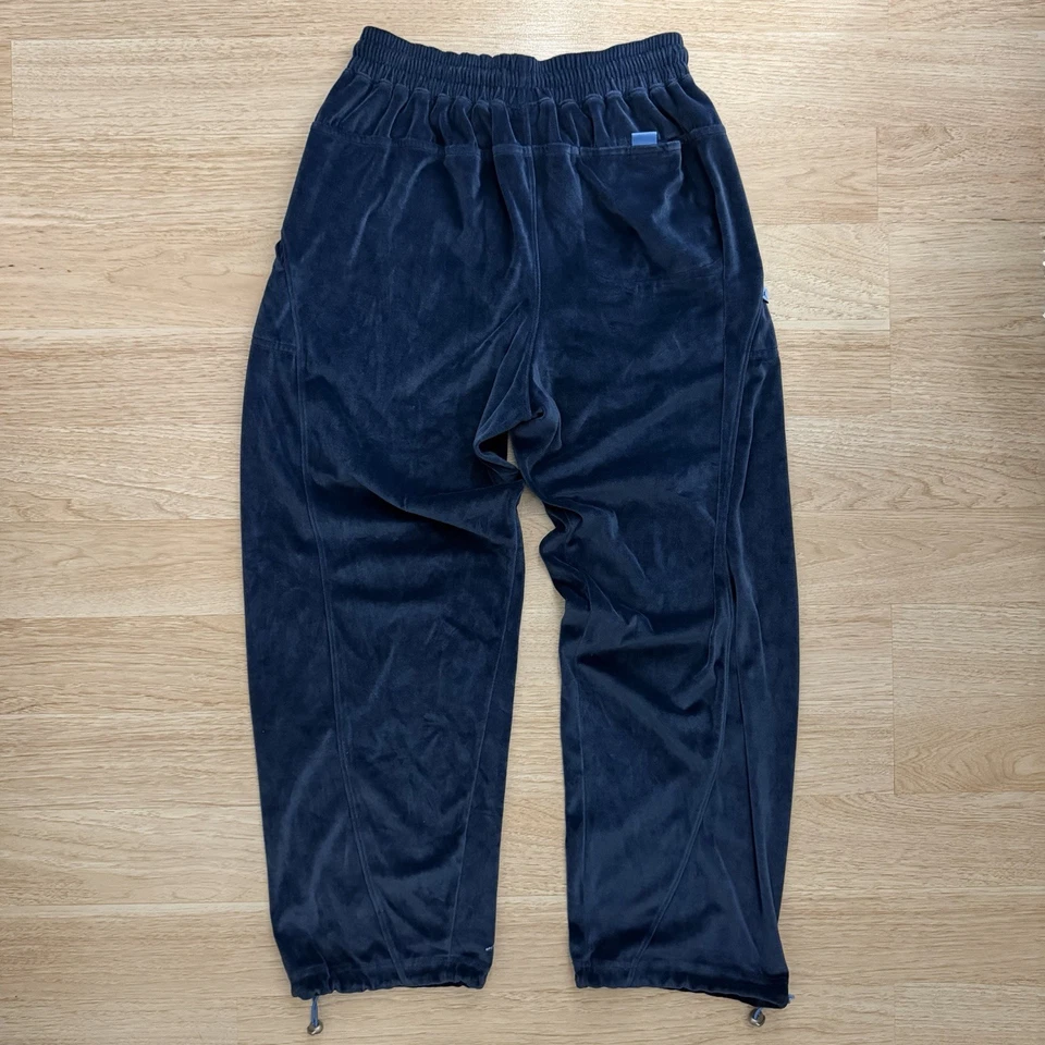 Talla M - Pantalones deportivos holgados vintage Air Jordan azul terciopelo terciopelo (usados) Y2K Foto 2 de 4