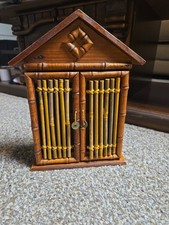 Vintage Wooden Wall Mount Key Cabinet Holder ...