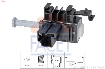 FACET Schalter, Kupplungsbetätigung (GRA) Made in Italy - OE Equivalent 7.1236