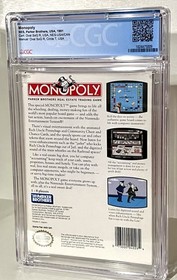 Monopoly Nintendo NES CGC Graded 9.0 CIB Complete in Box 9.9 Cartridge! WATA PSA