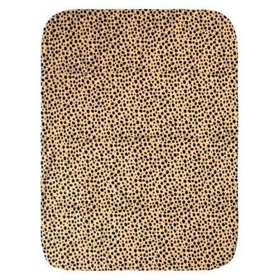 Everything Comfy Cheetah Print Decorative Throw Blanket 30'' X 40'' Tan