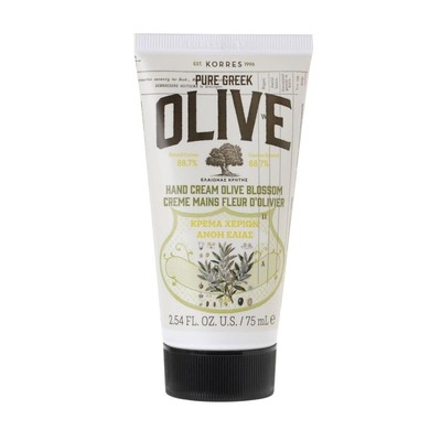 KORRES Olive Blossom Handcreme, mit pflegendem Olivenöl Olivenblüten-Duft 75 ml