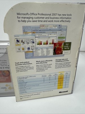 Microsoft Office Professional 2007 Upgrade Complete Windows