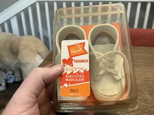 Vintage Grants Trainer Soft Sole Baby Shoes Size 3 Original Box-Made In USA