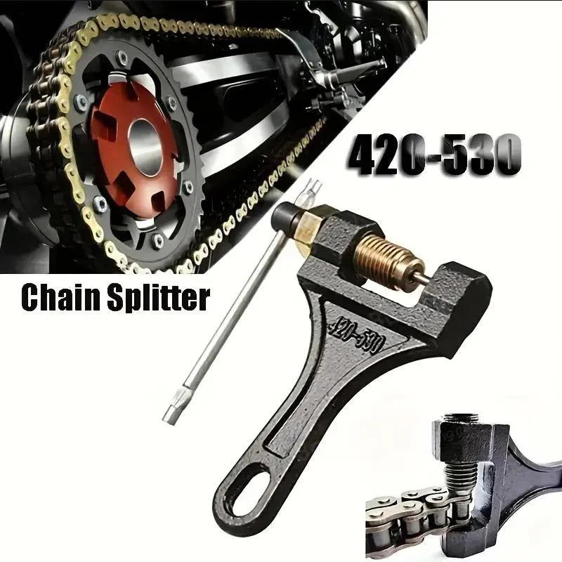 Universal Motorcycle Chain Breaker 420-530 ATV Link Splitter Cutter Removal Tool