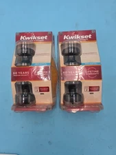 2 Lot !Kwikset Bed and Bath Turn Button Lockset 730J 11P CP Black Matte Finish  