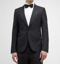 ZEGNA Sartorial Satin-Trimmed Wool Mohair Tuxedo Jacket Black 50 EU / 40 US