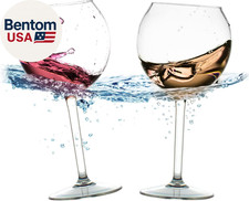 Floating Wine Glasses for Pool 18 Oz Set of 2 - Pool Wine Glasses That Float