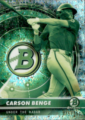 2026 Bowman #UR-12 Carson Benge Mini Diamond Under the Radar #75/150 - BK453