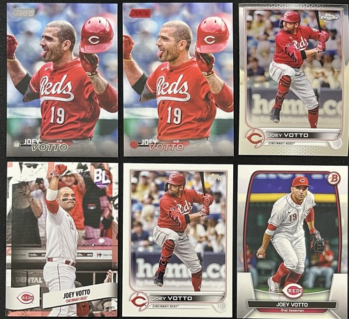 6 Card Baseball Lot Joey Votto Cincinnati Reds Topps Red Parallel, Chrome & More - Picture 1 of 6