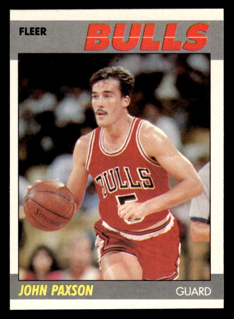 1987 FLEER JOHN PAXSON CHICAGO BULLS #83 NM X9434