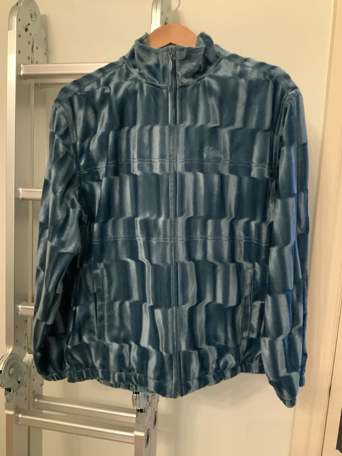 Giacca Supreme Velour Coaches Teal Large