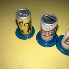 Vtg 1970 Mini Beer Can Gumball Machine Prizes 1-Coors 2-Schlitz With Stand — photo 2