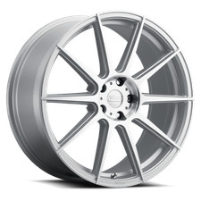 18x8.5 Voxx Lucca Silver Wmach Face Wheel 5x112 32mm