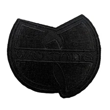Wu-Tang Clan Patch, Wu-Tang Clan Iron On Embroidery Patch, Wu-Tang Clan Black