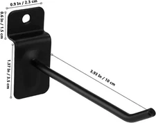 100 PCS 4-Inch Slatwall Hooks for Garage and Shop Organization