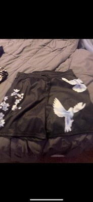 Black And University Blue Flying Bird shorts