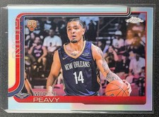MICAH PEAVY 2025-26 TOPPS CHROME #291 REFRACTOR RC PELICANS