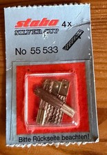 Stabo Car  Autorennbahn  Schleifkontakte - 4 Stück - 60er Jahre - Zubehör - OVP