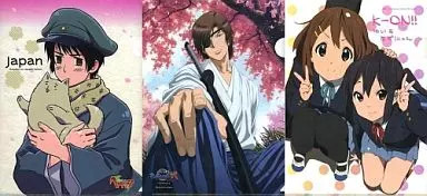Clear File K-ON!!/Sengoku BASARA/Hetalia Axis Powers Clear File Set of 3