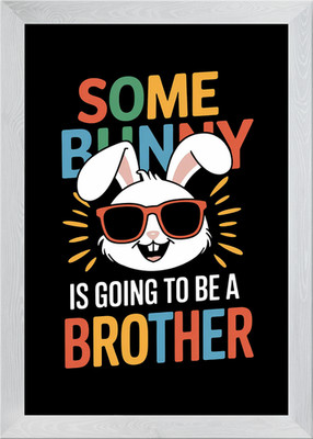 Lustiger Osterhase Bruder Gerahmtes Wandbild Poster Leinwanddruck Bild