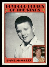 1972 Topps Baseball Card #344 Boyhood Photos of the Stars Dave McNally