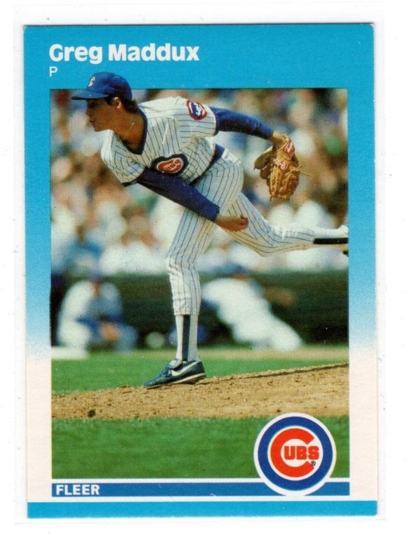 1987 Fleer Update Greg Maddux U-68 Rookie Card EX-MT