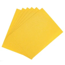 10Pcs EVA Foam Sheets Glitter Light Yellow 10.8 x 8.5 Inch 2mm Thick Crafts Foam