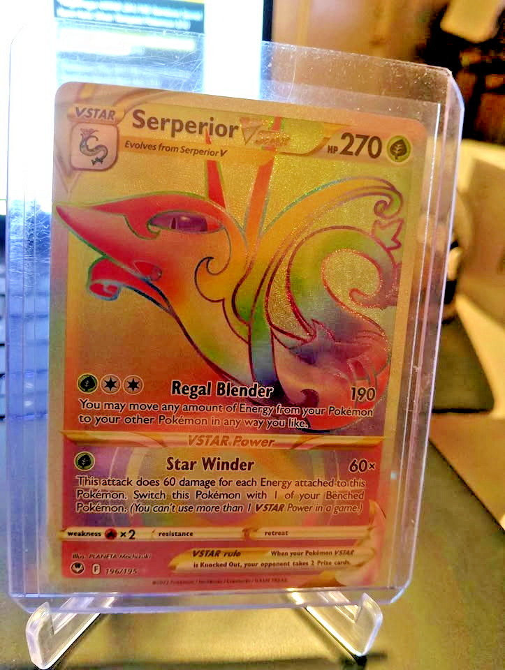 Pokemon Serperior VSTAR (Secret) 196/195 Swsh12: Sword & Shield - Silver Tempest