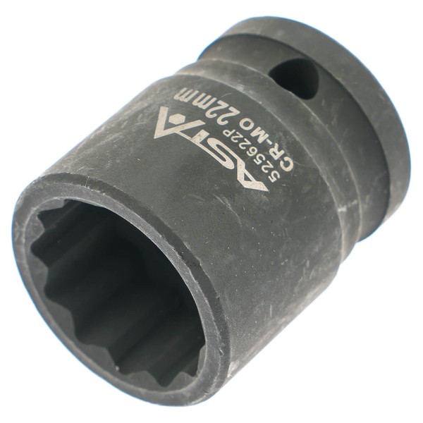 Schlagschrauber Nuss 22Mm Vielzahn SteckschlüSsel Einsatz 12-Kant 1/2 Zoll Kraft-image