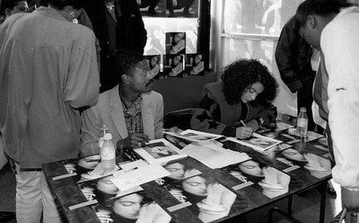 Actress and singer Jasmine Guy signs autographs and greets fans at- Old Photo 4
