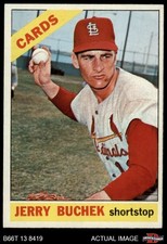 1966 Topps #454 Jerry Buchek Cardinals 6 - EX/MT