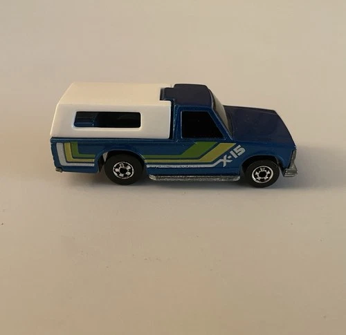 Hot Wheels Vintage 1986 Crack Ups Back Biter Blue Pickup Truck Hong Kong-Loose