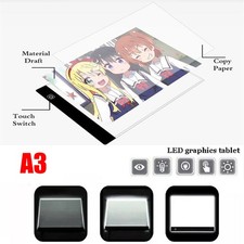 A3LED Drawing Tracing Board Light Box Tattoo Art Stencil UltraThin Lightbox Pad*