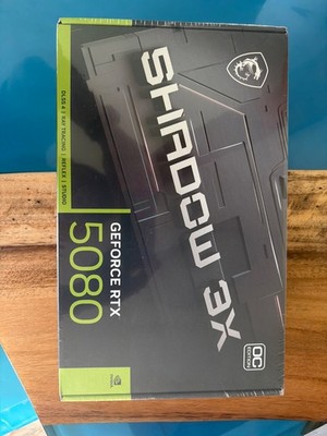 MSI GeForce RTX 5080 16GB SHADOW 3X OC Graphics Card G5080-16S3C