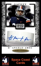 2021 SAGE Premier Draft #A55 D'Angelo Amos Autographs Black