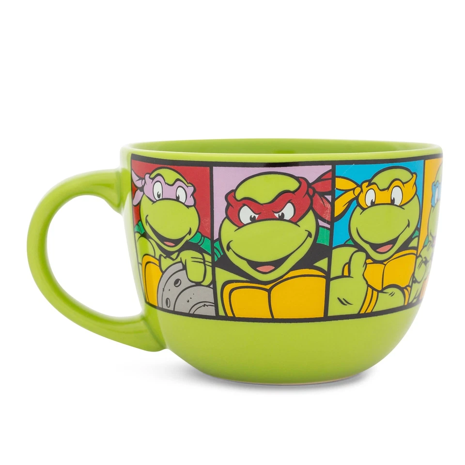 Teenage Mutant Ninja Turtles Personnages Céramique Soupe Tasse Prises 710ml - Photo 3/4