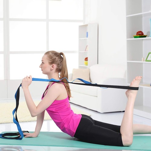 MengH-SHOP Fitness Yoga de Sangles Flexibility Stretching Strap avec 10 Boucl... - Imagen 2 de 7