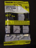 10 Pack Closetmaid Toggler Schulte Wire Shelf Anchor 8x1-3/4 3/8-1/2 Drywall 10 Pack Closetmaid Toggler Schulte Wire Shelf Anchor 8x1-3/4 3/8-1/2 Drywall