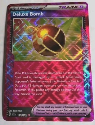 deluxe bomb pokemon card Deluxe Bomb - 2024 Pokémon Tool *Holo Rare* Card No. 134/142