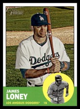 2012 Topps Heritage  James Loney #105 Los Angeles Dodgers Baseball Card