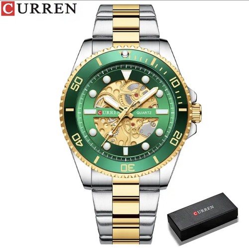 CURREN Watches Imitated Mechanical Design Quartz Watch - Picture 24 of 27