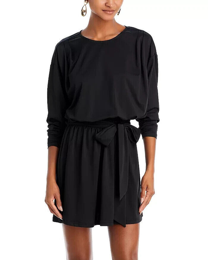 AQUA Women's Drop Waist Jersey Dress, Black, XL | eBay