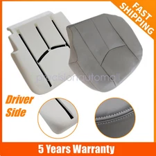 Driver Side Leather Seat Cover & Foam Cushion Gray For 2003-2006 Chevy Silverado
